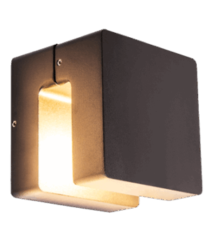 Ophiuchi II - Lámpara de pared exterior LED acabado negro, 3000K - 6W