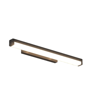 Lupi II - Lámpara de pared interior LED acabado negro, 3CCT - 15W