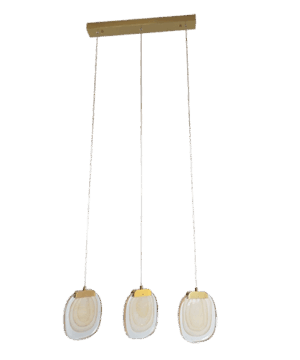 Charo I - Lámpara colgante de interior LED acabado dorado, 3000K - 15W