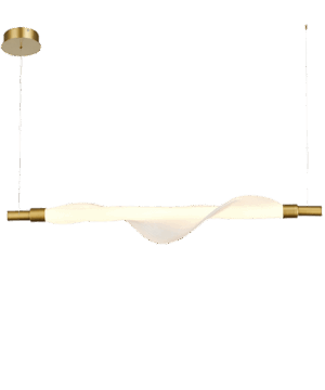 Nuru - Lampara colgante de interior LED 65000k 25W acabado dorado