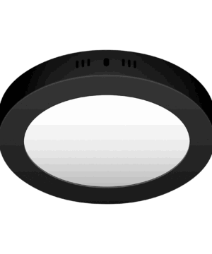 Piero - Lámpara de techo tipo plafón circular LED 12W acabado negro luz de día