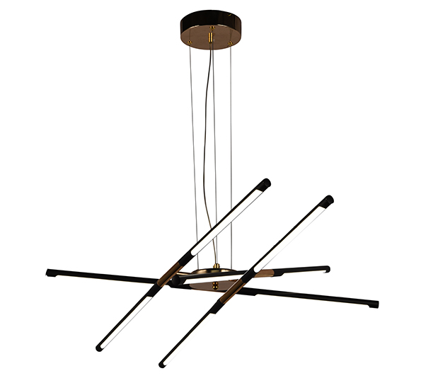 Lenore - Lampara Colgante de interior con control remoto LED acabado negro, CCT - 60W - Imagen 2