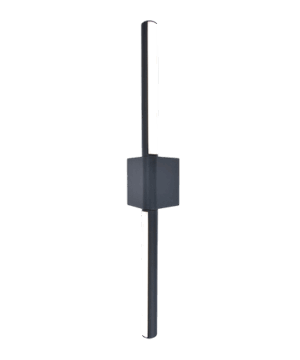 Hayit - Lámpara para muro exterior LED acabado gris, 3000K - 12.5W
