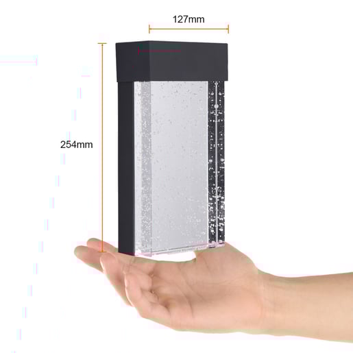 Antlia - Lámpara para muro exterior LED acabado negro, 3000K - 12W - Imagen 4