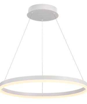 Greyci III - Lámpara colgante de interior 1 aro LED acabado blanco 3CCT - 48W