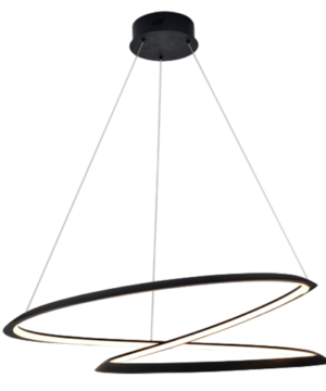 Gil – Lámpara colgante de interior LED acabado negro, 4000K – 46W
